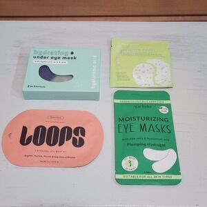 Spalife Hyaluronic Acid Aloe Que Bella Loops Perk Lot Of 4 Eye Patches Packs NEW